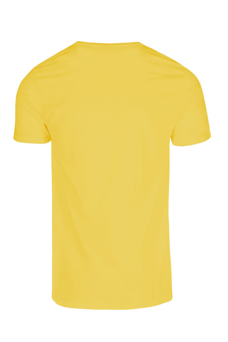 Camiseta a la base peso medio amarillo canario