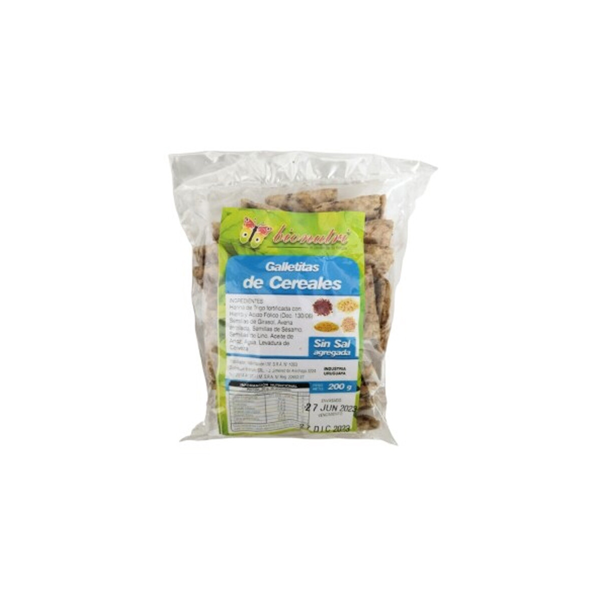 GALLETAS CEREALES S/S BIONUTRI 