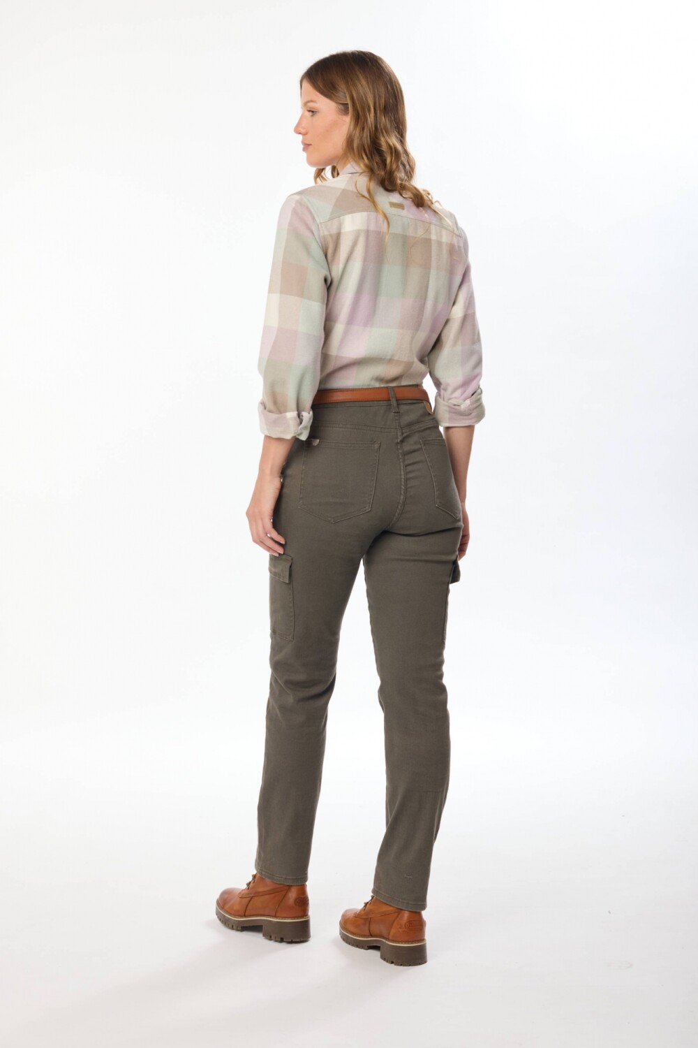 PANTALÓN CARGO SKINNY Verde