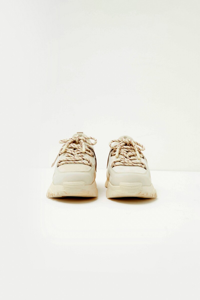 Zapatilla deportiva beige