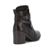 Botas Mujer Comfortflex Taco Medio Con Hebillas Cafe