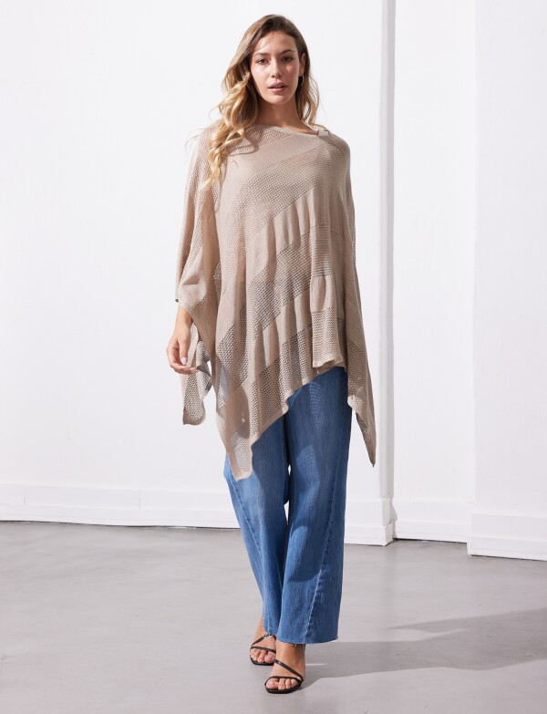Poncho Lurex TOSTADO