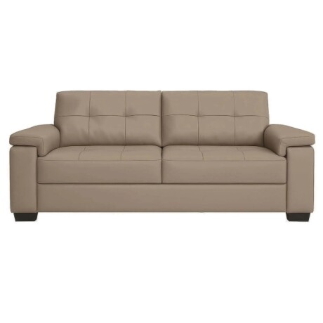 Sofa 3 Cuerpos Luares Pu Taupe Sofa 3 Cuerpos Luares Pu Taupe