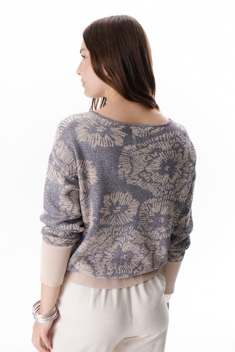 SWEATER FLOR BLINK PLATA