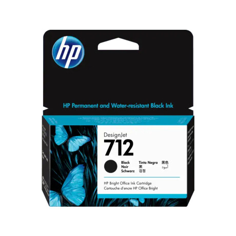 HP 3ED70A 712 NEGRO T210/230/250/630/650 38ML UK Hp 3ed70a 712 Negro T210/230/250/630/650 38ml Uk