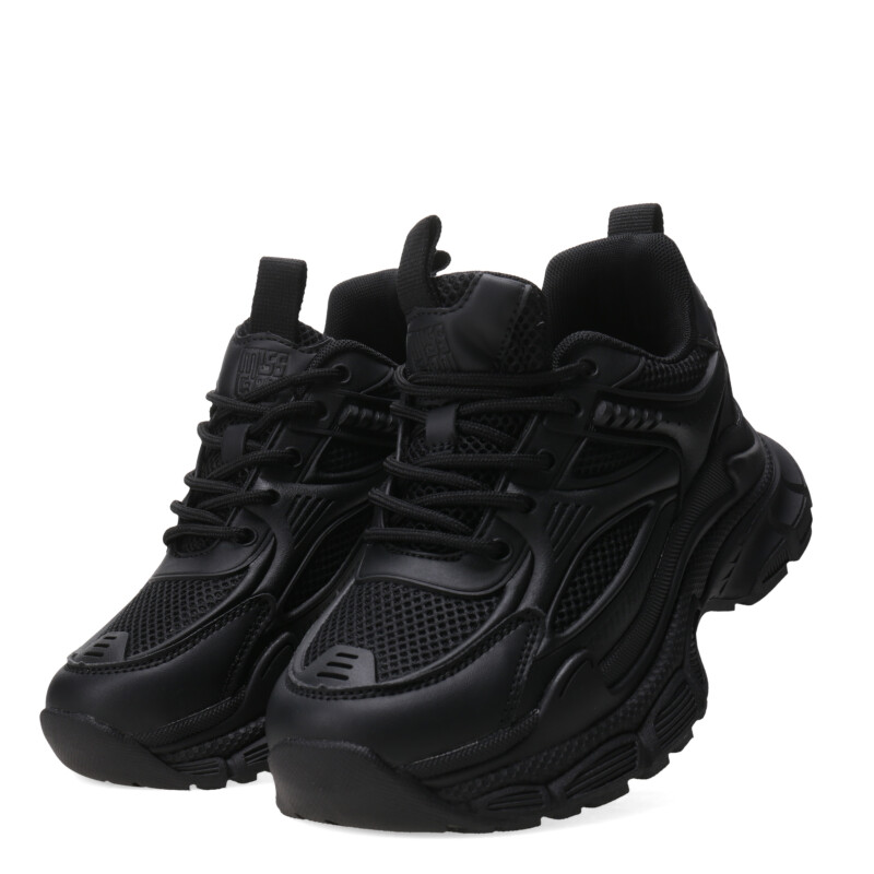 Championes de Mujer Miss Carol VESCOVO acordonado Negro