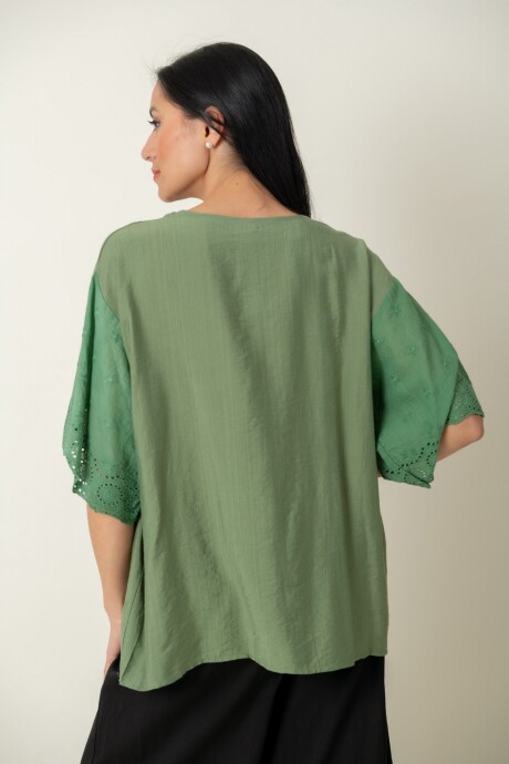 BLUSA GERBERA Verde seco