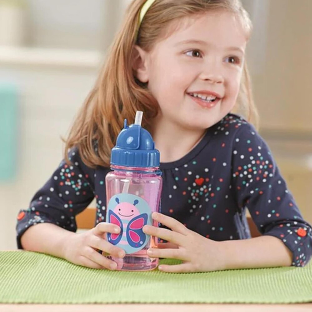 Botella con sorbito Tritan Skip Hop mariposa