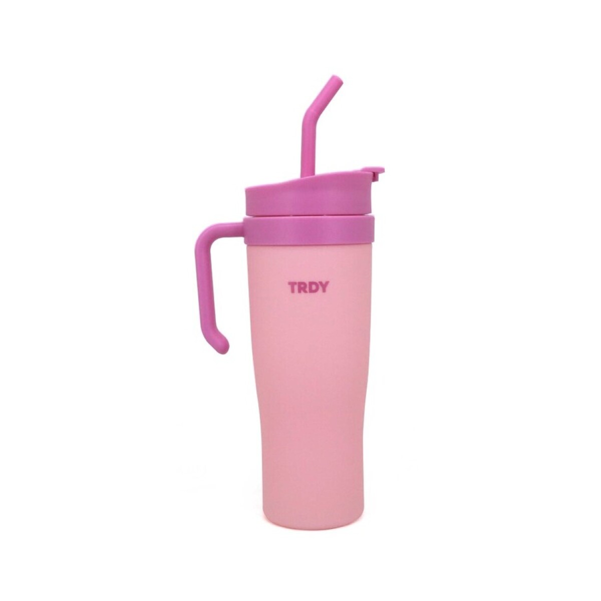 Vaso Trendy Con Tapa Sorbete Y Asa 1200ML - ROSA 