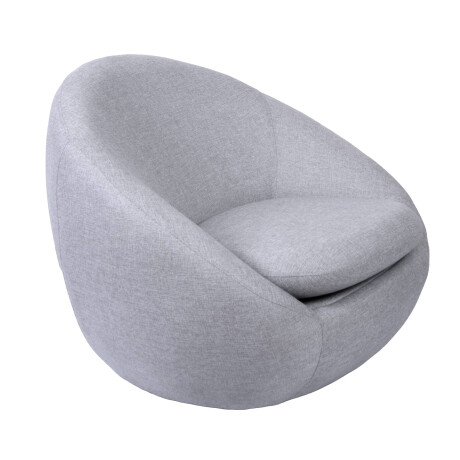 BUTACA GIRATORIA TELA GRIS OSLO