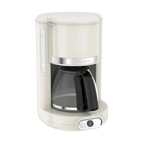 Moulinex Cafetera Filtro Soleil Vintage 1.25 Lts Jarra De Cristal Sistema Antigoteo Color Marfil