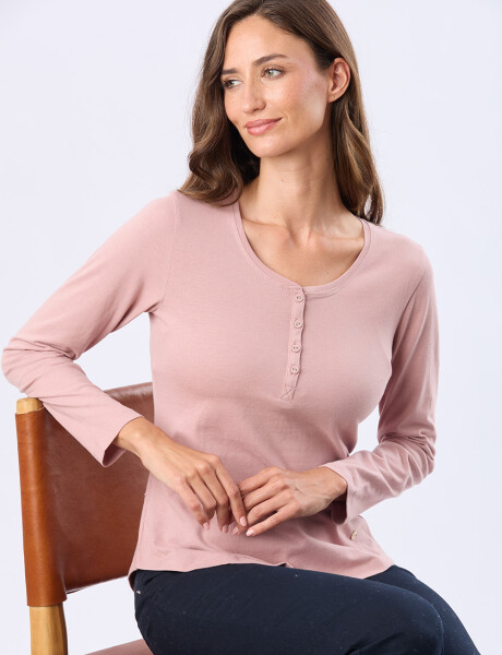 REMERA LISA DE ALGODÓN Rosado