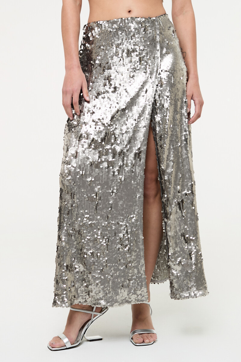 FALDA MAXI Plata