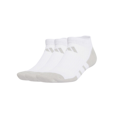 MEDIAS adidas ESSENTIALS CLIMACOOL LOW CUT 3 PARES White & Grey