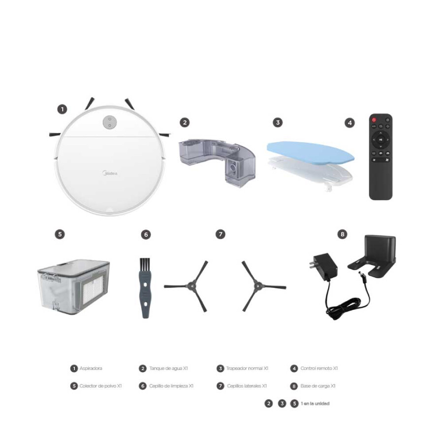 Aspiradora y Trapeadora Robot MIDEA i2A Aspiradora y Trapeadora Robot MIDEA i2A