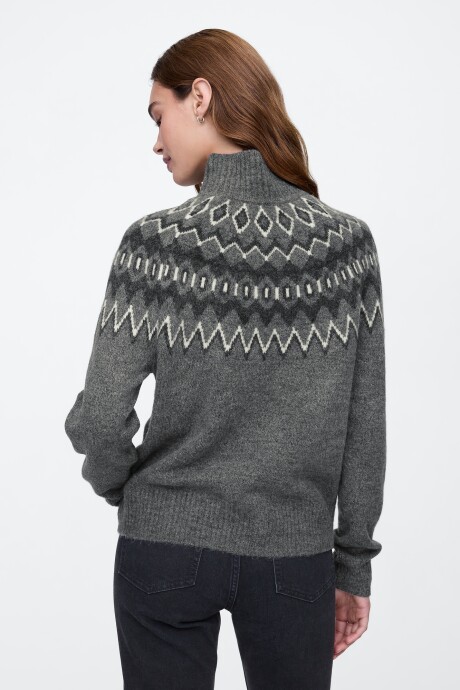 Buzo Polera Fairisle B25 Grey Heather