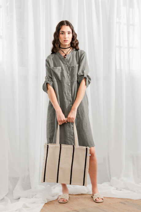 Tunica Cuore Verde Oliva Oscuro