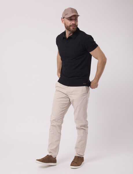 Remera cloque lisa negro