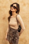 FALDA LAIA CAMEL ANIMAL PRINT FALDA LAIA CAMEL ANIMAL PRINT