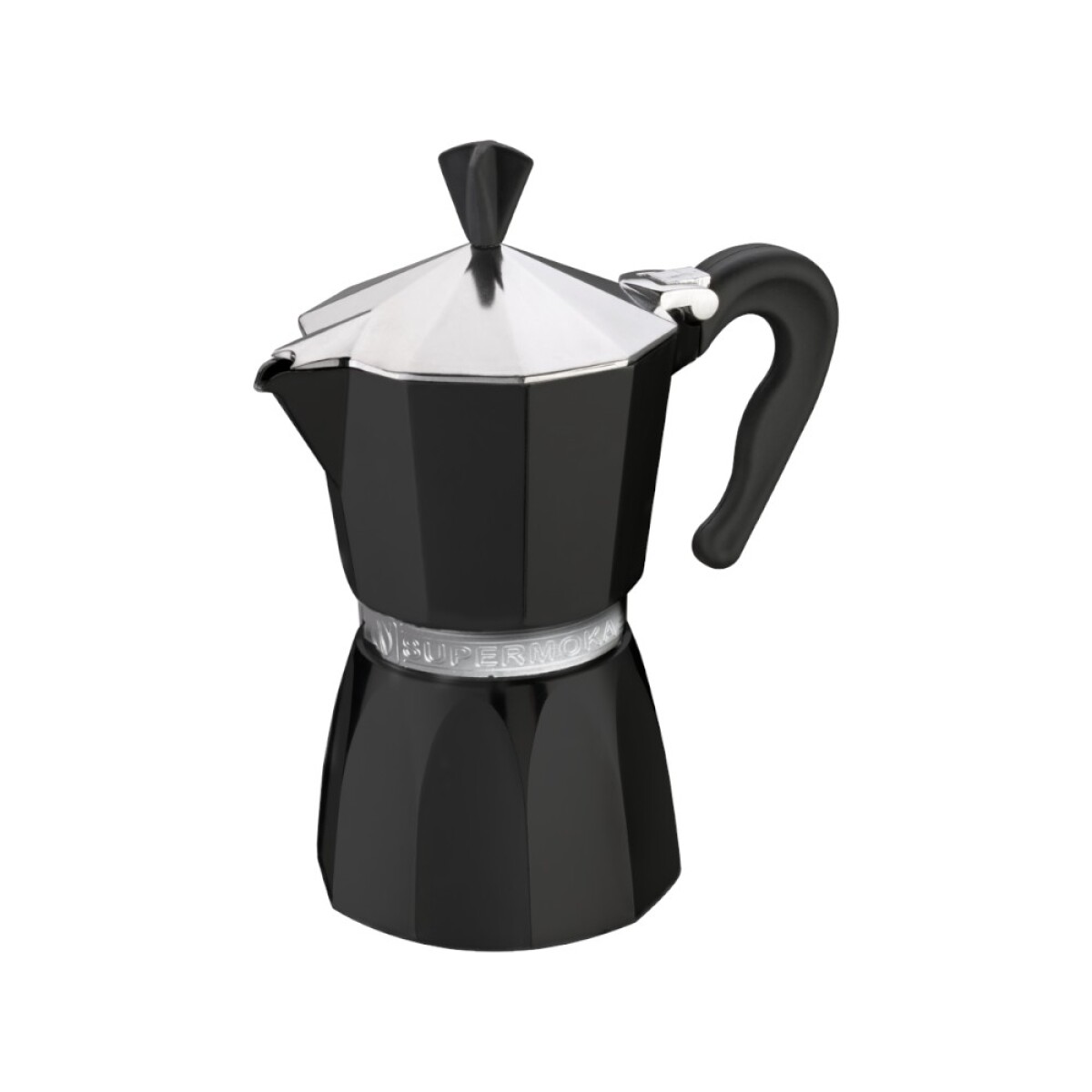 CAFETERA GAT SUPERMOKA BLACK 6P 