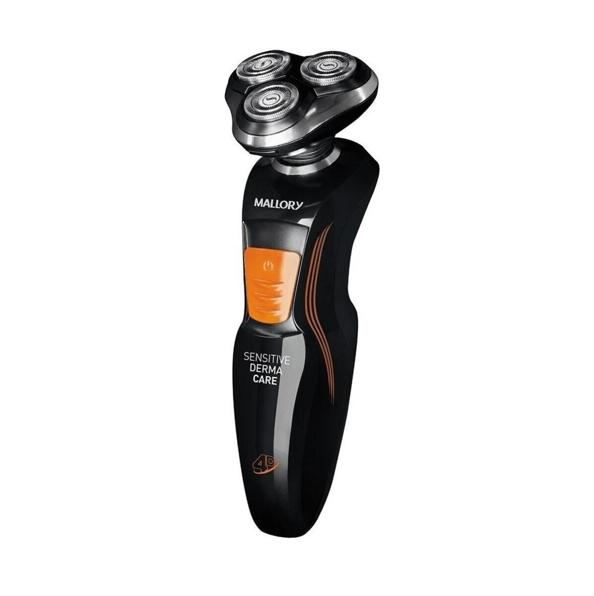 Afeitadora Mallory Sensitive Derma Care Negra Y Naranja 