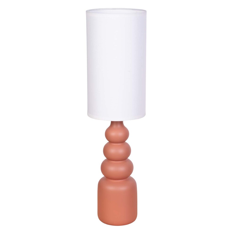 LAMPARA DE MESA CERAMICA NARANJA LT95180