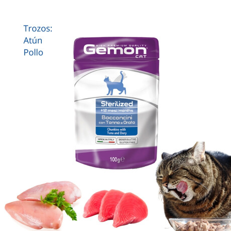 GEMON POUCH GATO STERILIZED TUNA & DORY 100 GR Gemon Pouch Gato Sterilized Tuna & Dory 100 Gr