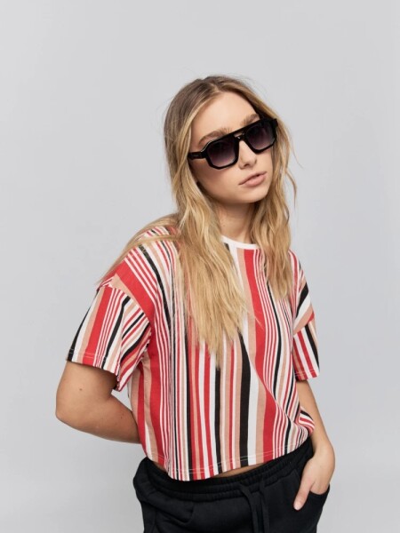 T-SHIRT P.CAKE YOLO ROJ NEG BL