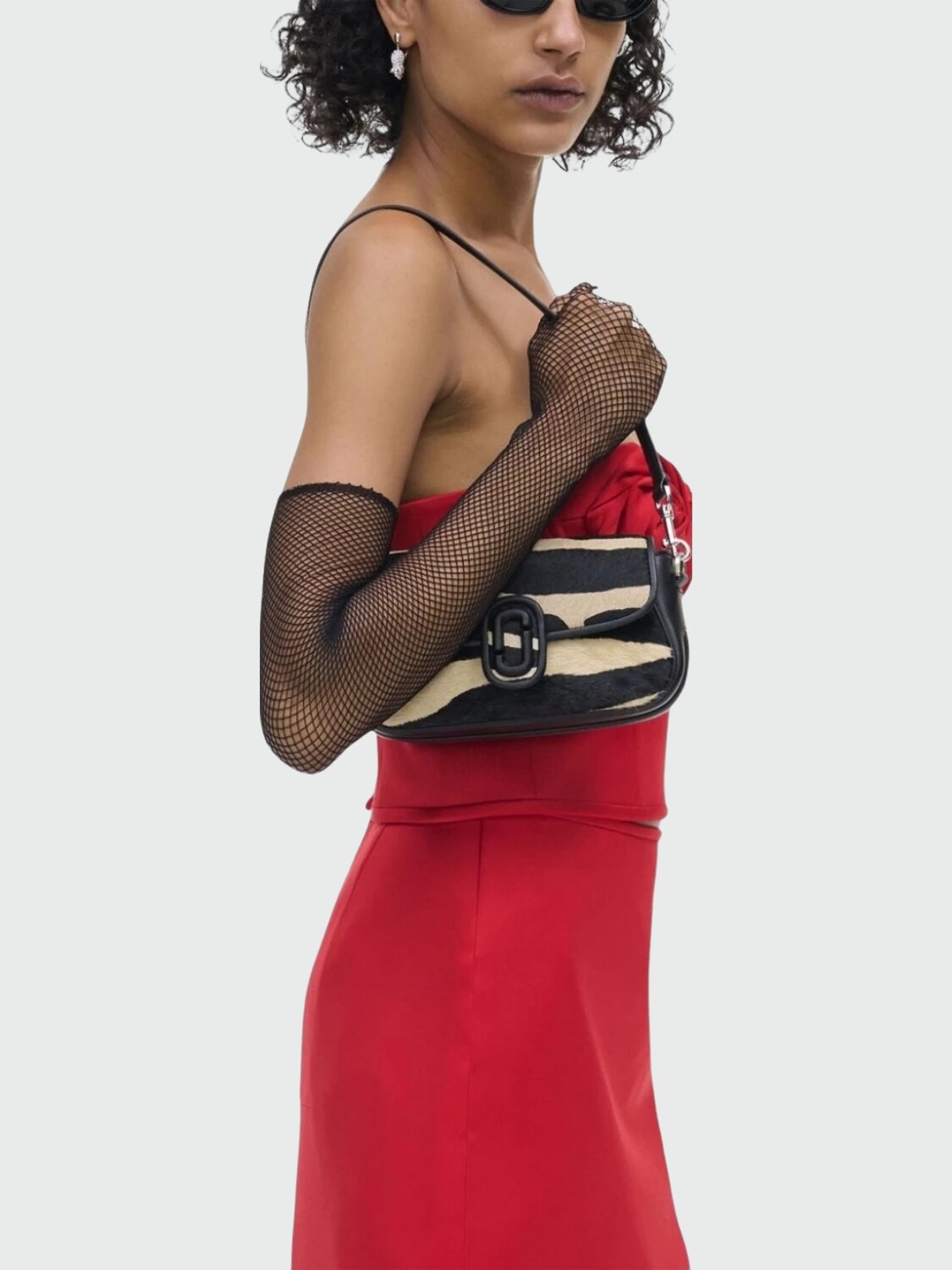 Marc Jacobs - Bolso de cuero efecto Zebra, The Clover 0