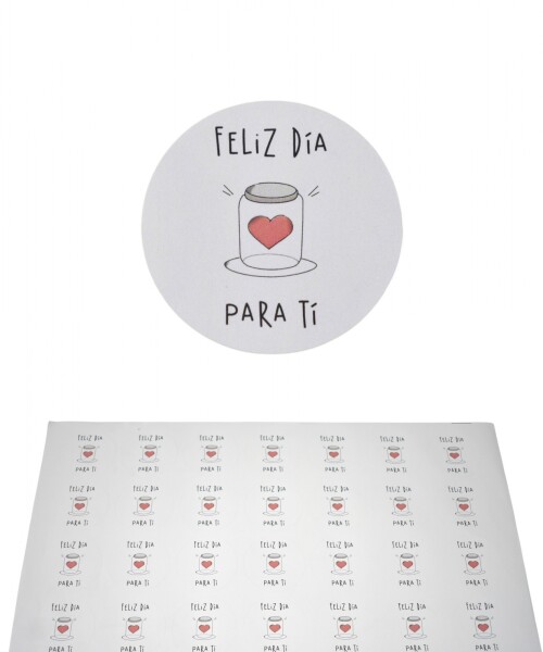 Stickers feliz dia plancha DISEÑO 1