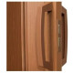 Puerta Pvc Corrediza Plegable Acordeon 210 X 90 Cm Marrón