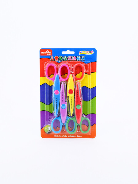 TIJERAS FORMAS SET X 4 MULTICOLOR
