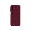 Protector para Samsung Galaxy A07 diseño huellas color bordó Protector Para Samsung Galaxy A07 Diseño Huellas Color Bordó