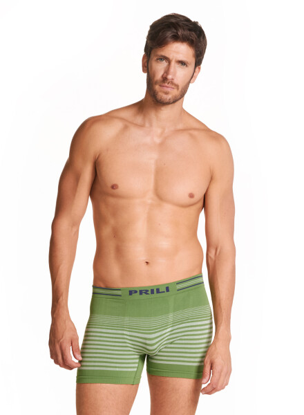 Boxer rayas melange Verde lago