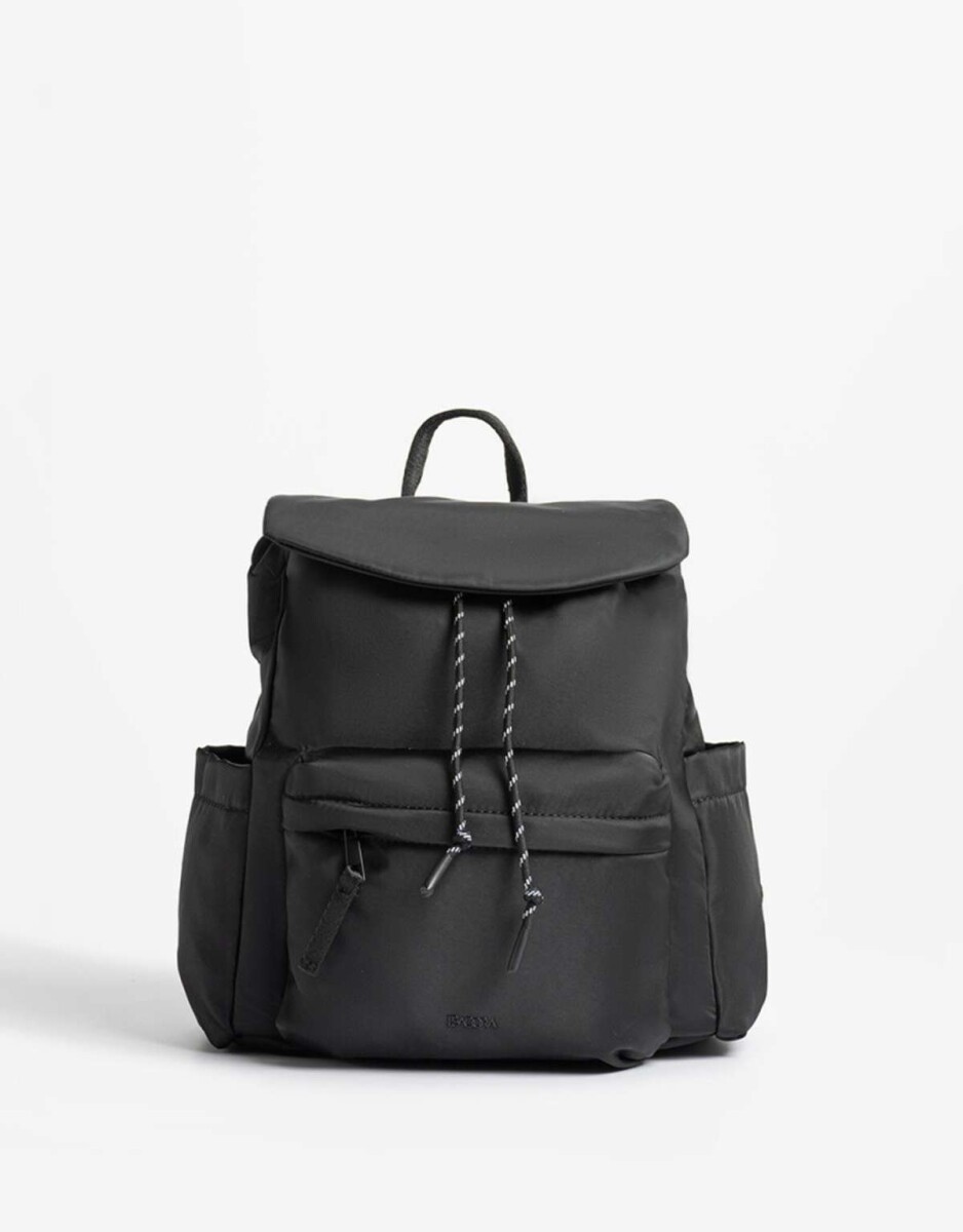 Mochila De Nylon - Negro 