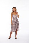 VESTIDO TERESA ANIMAL PRINT GRIS