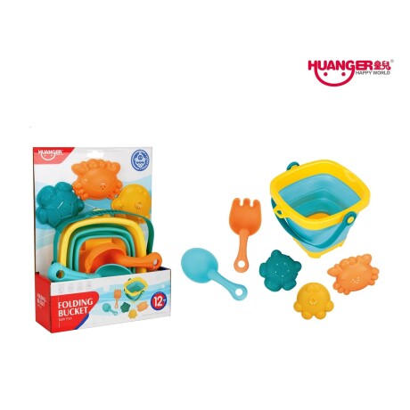 Juego de Balde plegable y palitas Juego de Balde plegable y palitas