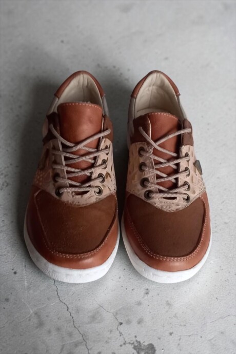 Sneakers Dakota Marrón Jaspeado Cobre Y Arte Sneakers Dakota Marrón Jaspeado Cobre Y Arte