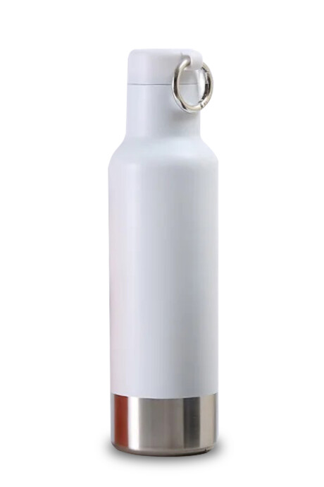 Botella Acero Termica c/Aro - 500 ml Blanco