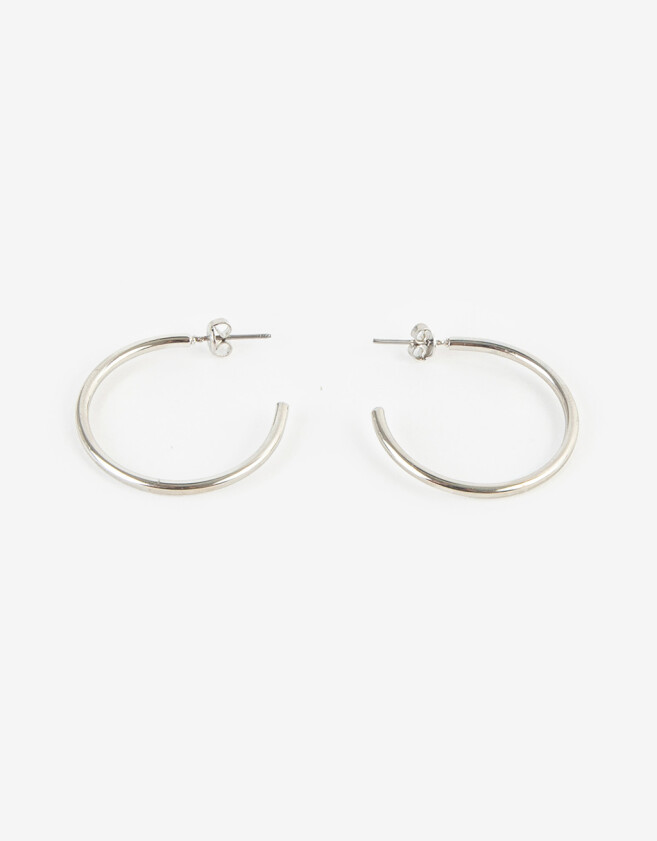 Aros Argollas De metal Argollas De Metal - Plateado