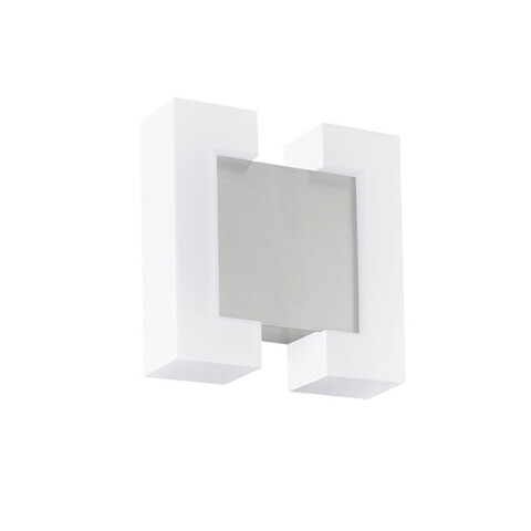 Aplique LED de pared niquel/blanco 4,8W IP44 SITIA EG0480