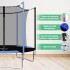 Cama Elastica 1.83 M Trampolin Saltarin Niños Adulto Con Red Cama Elastica 1.83 M Trampolin Saltarin Niños Adulto Con Red