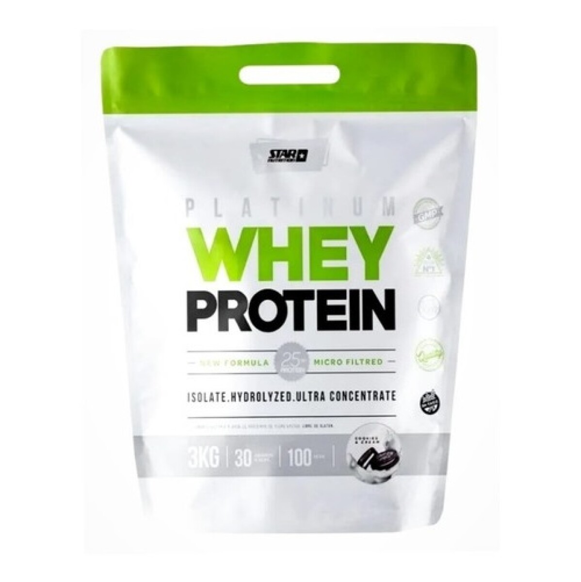 Platinum Whey Protein Star Nutrition Sabor Cookies 3 Kgs. 