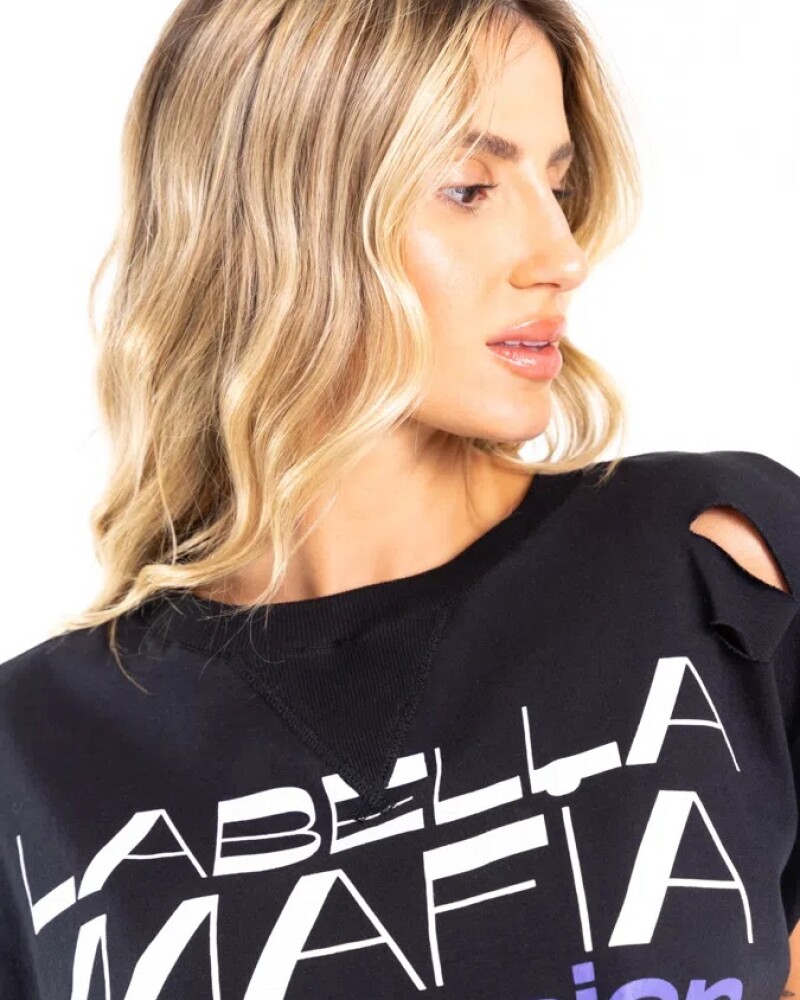 Remera Top Negro U