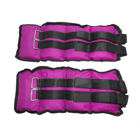 Par Tobi Pesas 1Kg Expert Tobilleras Muñequeras Fitness Running C/ Doble Velcro Rosado