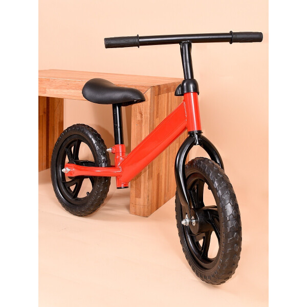 Bicicleta De Metal Sin Pedales P/ Niños Ruedas Calidad Variante Color Rojo