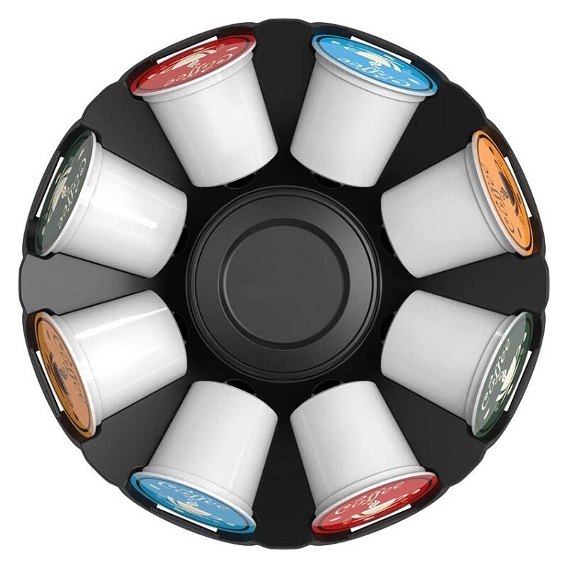 Soporte para 30 capsulas de café Nespresso giratorio Soporte para 30 capsulas de café Nespresso giratorio