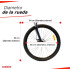 Bicicleta Montaña BKE-2129 Negro con Blanco