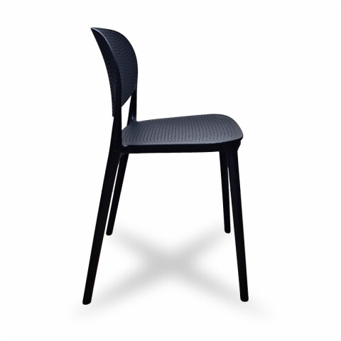 Silla Diseño Minimalista Nordica para Comedor o Jardín - Negro Silla Diseño Minimalista Nordica para Comedor o Jardín - Negro