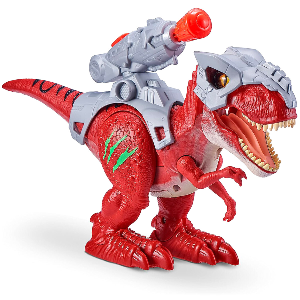 Figura Dinosaurio T- Rex Con Armadura Luz Y Sonido 
